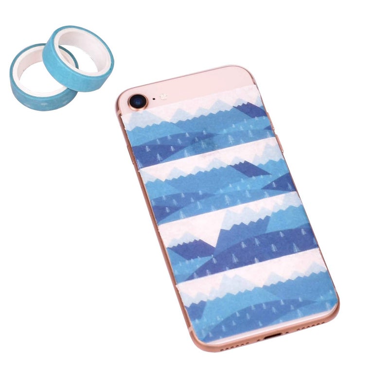 DAPUTOU Washi Tape Set of 12 Rolls,Blue Sea Wave Decorative Washi Masking Tape Sets for Craft,Kids,Scrapbook,DIY,Gift Wrapping - Image 4